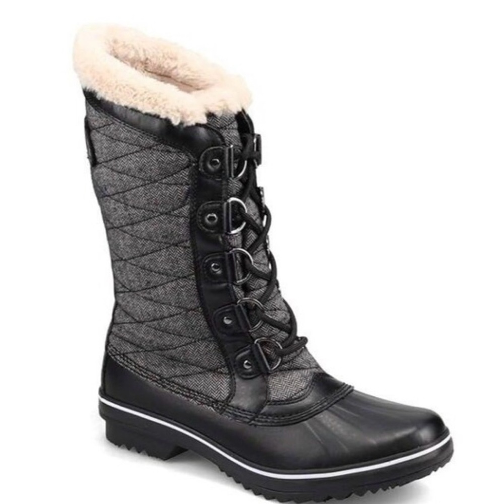 JBU Black and Tan Winter Boots